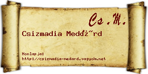 Csizmadia Medárd névjegykártya